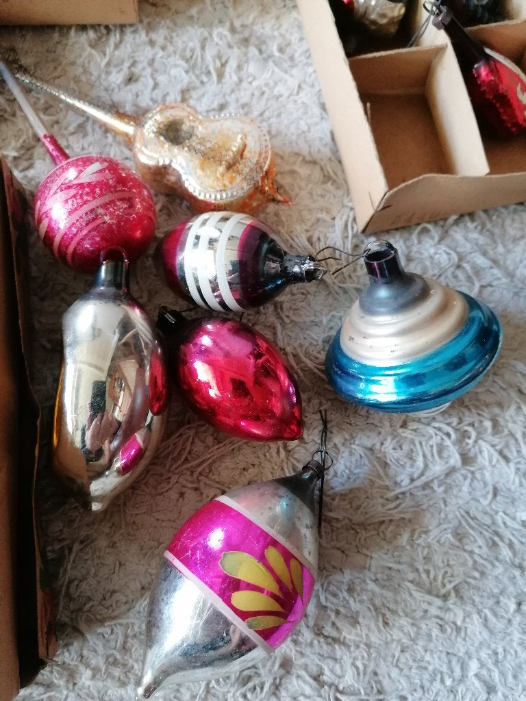 antieke kerstballen, Diversen, Ophalen, Gebruikt