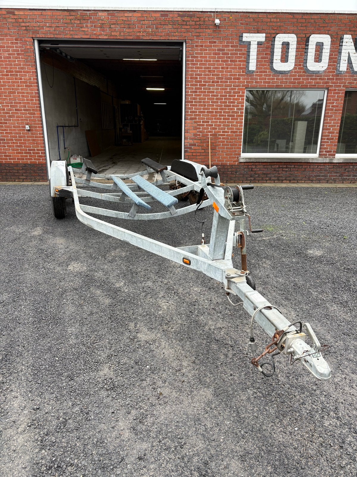 Boottrailer ca. 7meter, Watersport en Boten, Ophalen, Gebruikt