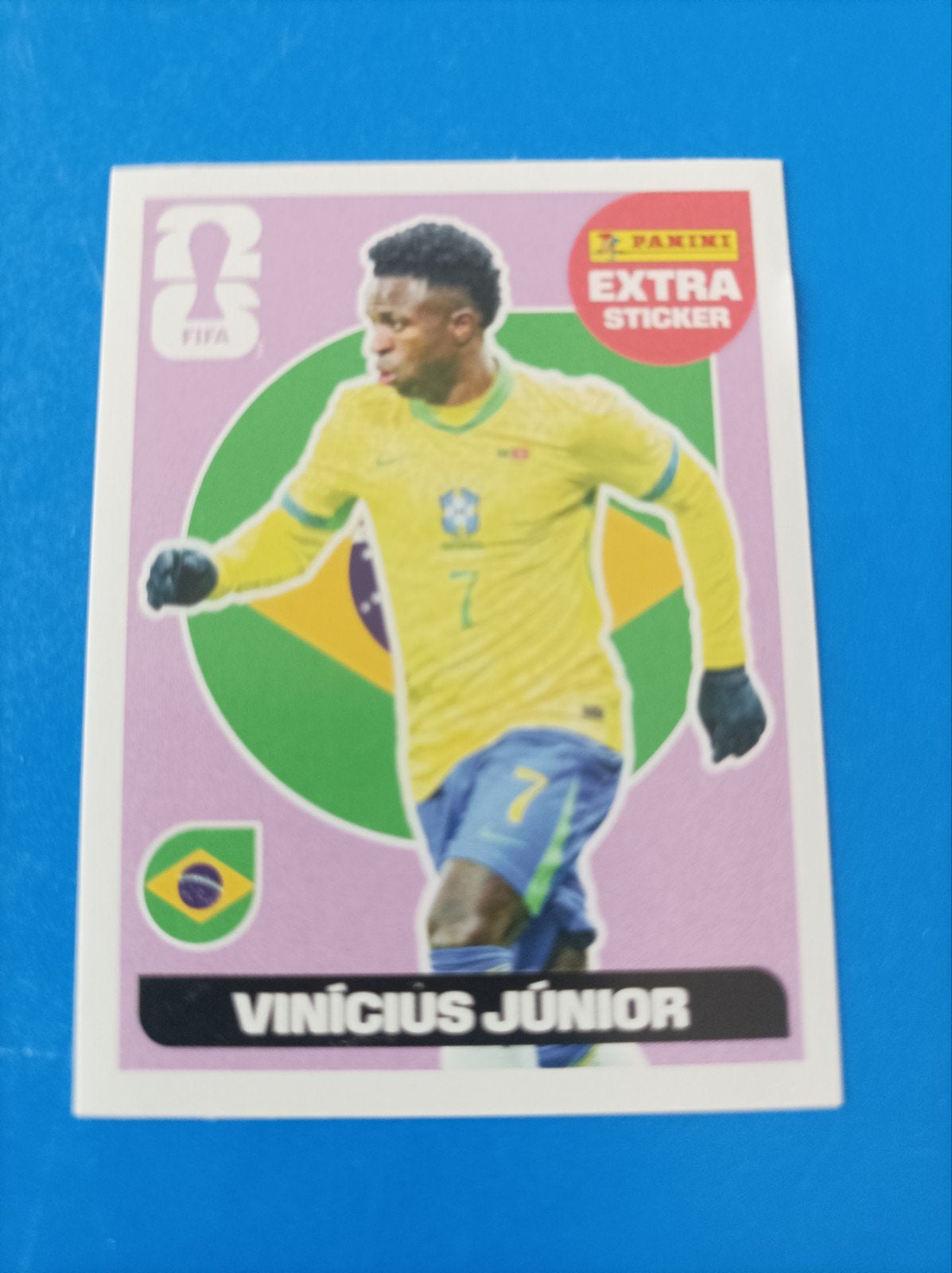 Autocollant supplémentaire Panini World Cup USA Vinicius Jun, Envoi, Autocollant