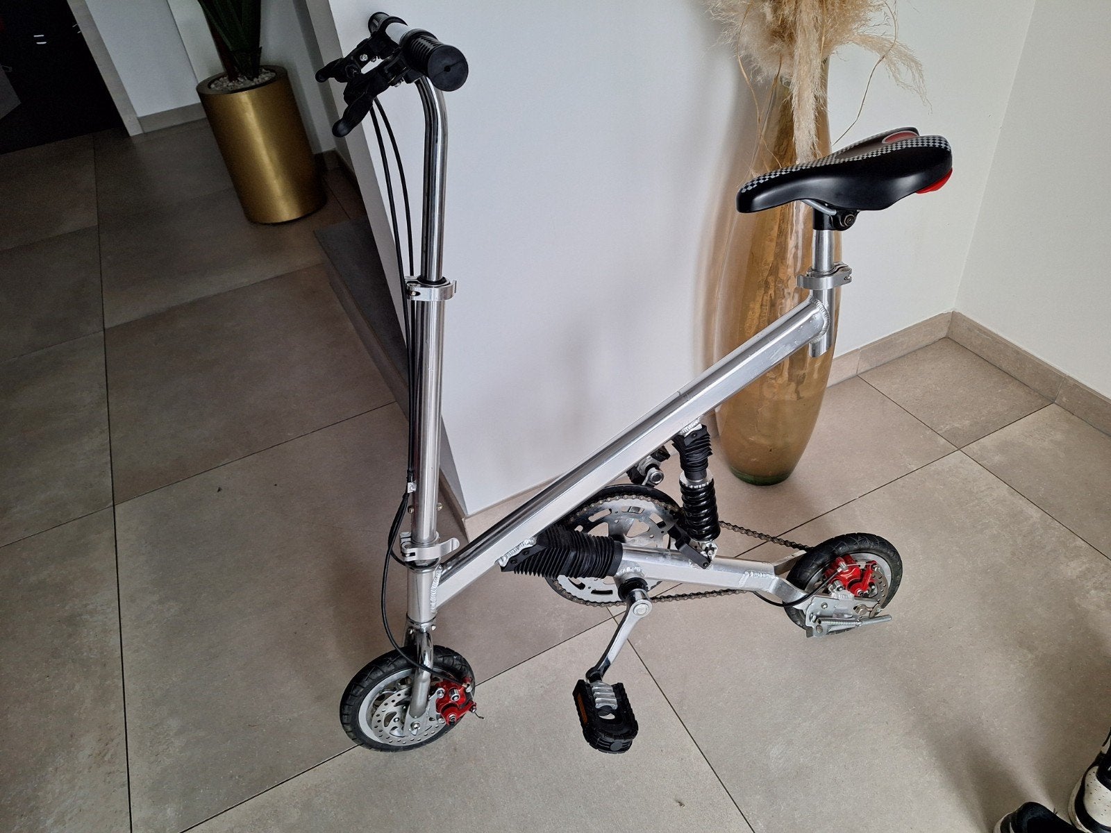 Velo inox pliable, Enlèvement