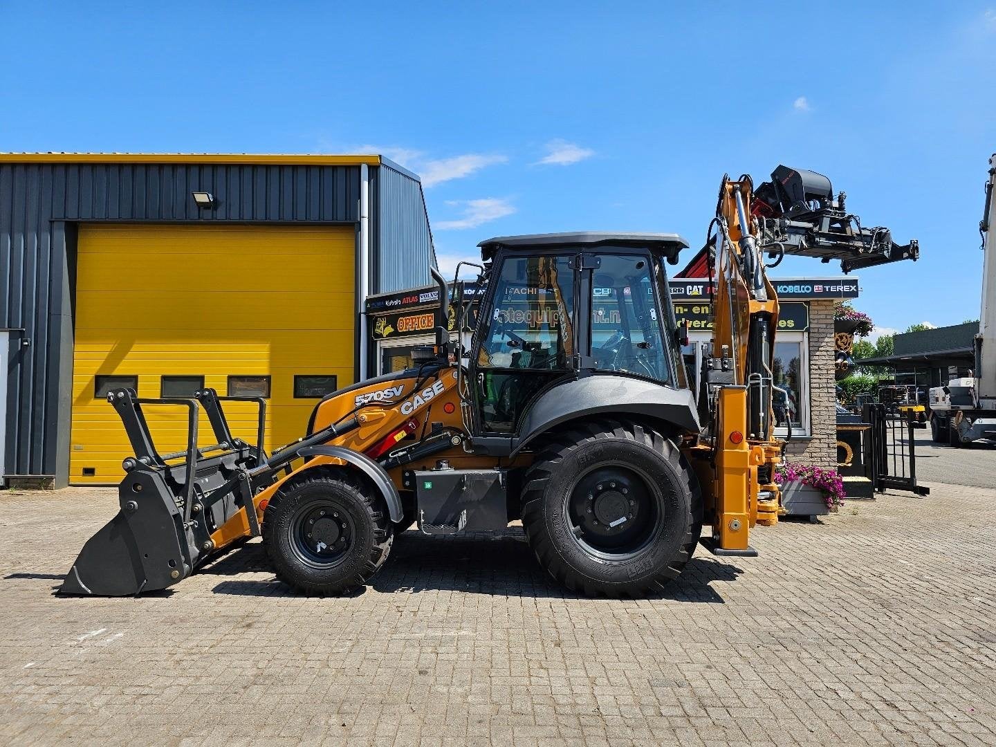Case 570SV AC / 4x4 / Cuillères / Télescopique WE1674, Chargeuse-pelleteuse
