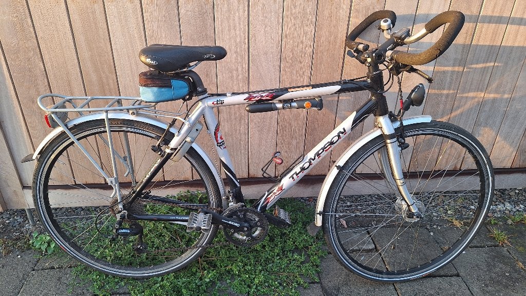 Tourfiets, Thompson, 3x9 versnellingen, Fietsen en Brommers, Gebruikt, Velgrem, Versnellingen, 53 tot 57 cm