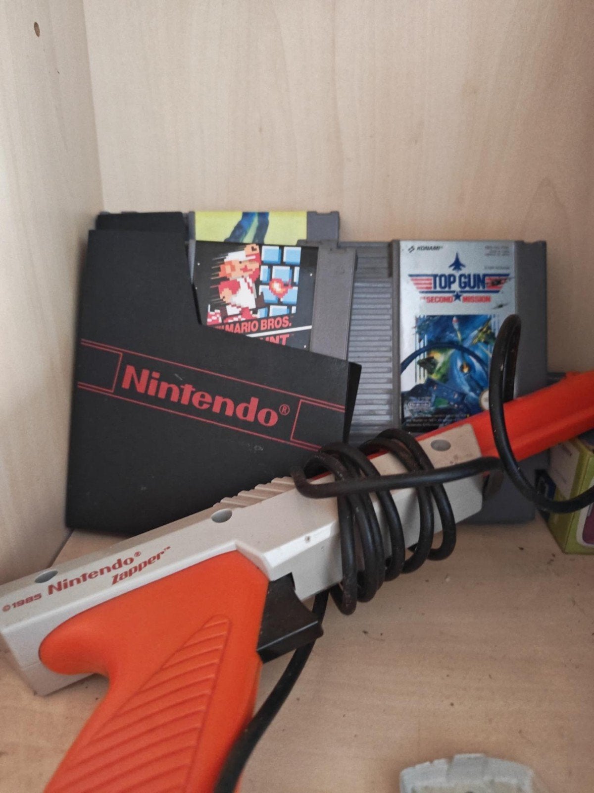 Lot Nintendo NES – Zapper + 3 jeux, Ophalen, Gebruikt, Zonder controller, Met games