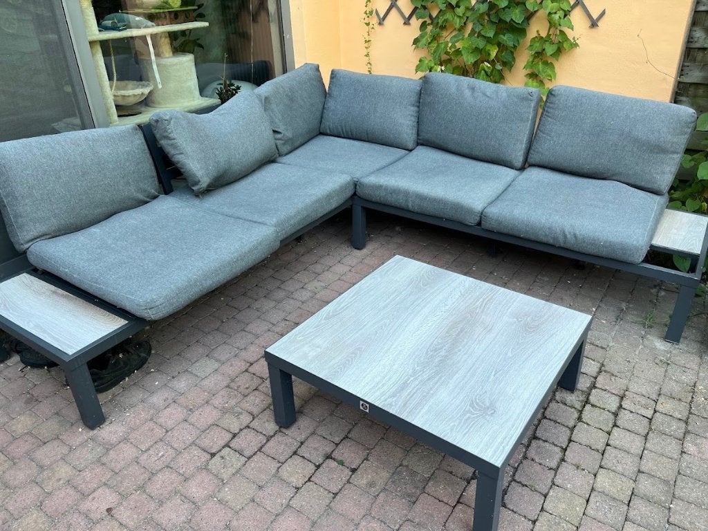 Loungeset Isere, Table d'appoint, 5 places, Aluminium, Enlèvement