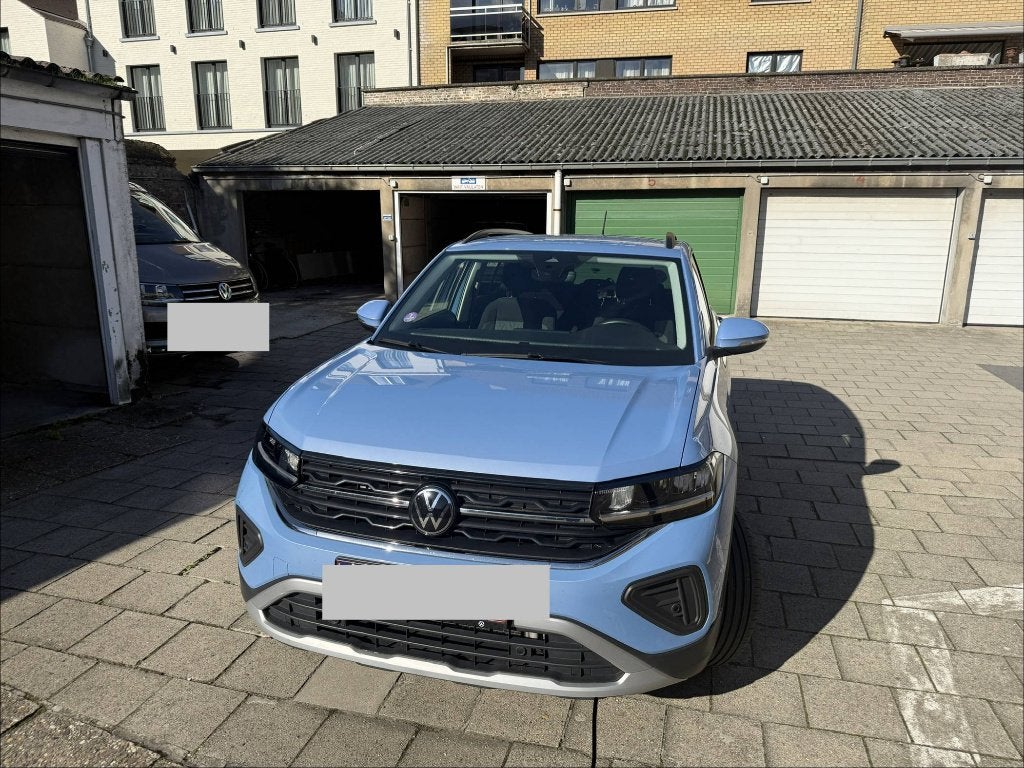 Volkswagen T-Cross 2024/blauw, Auto's, Automaat, Dealer onderhouden, Euro 6, Blauw