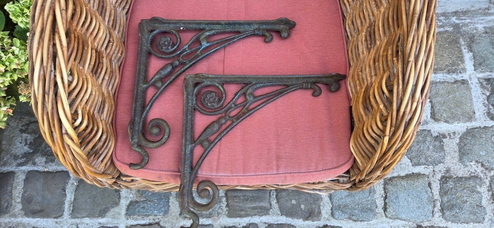 supports d'étagères en fonte vintage/style victorien, Enlèvement ou Envoi
