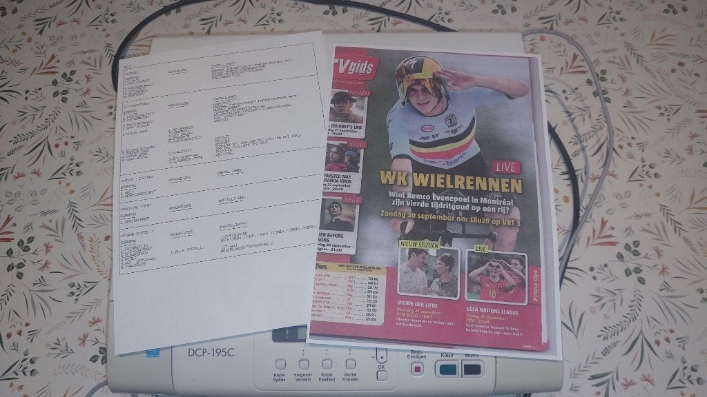 BROTHER printer scanner, Computers en Software, Ophalen, Gebruikt, Printer, Inkjetprinter