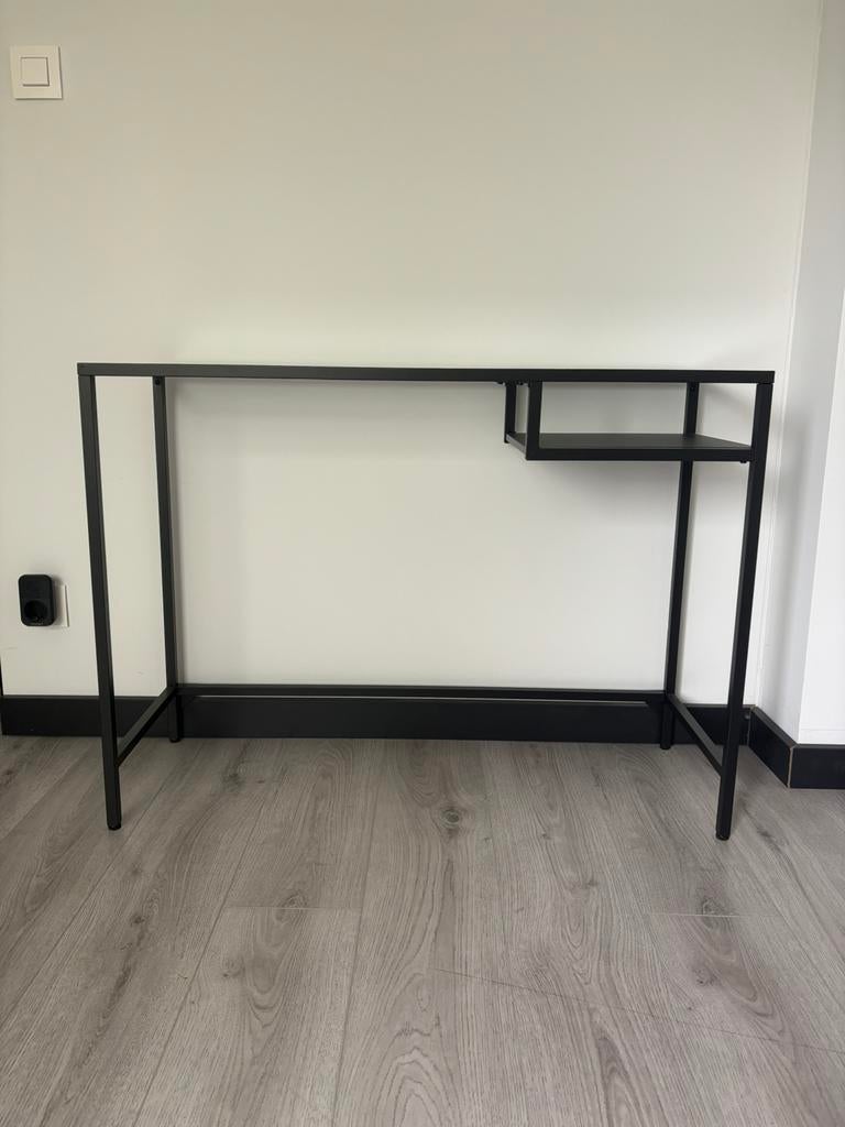 Glazen bureau, Huis en Inrichting, Ophalen, Zwart, 36 cm, Zo goed als nieuw