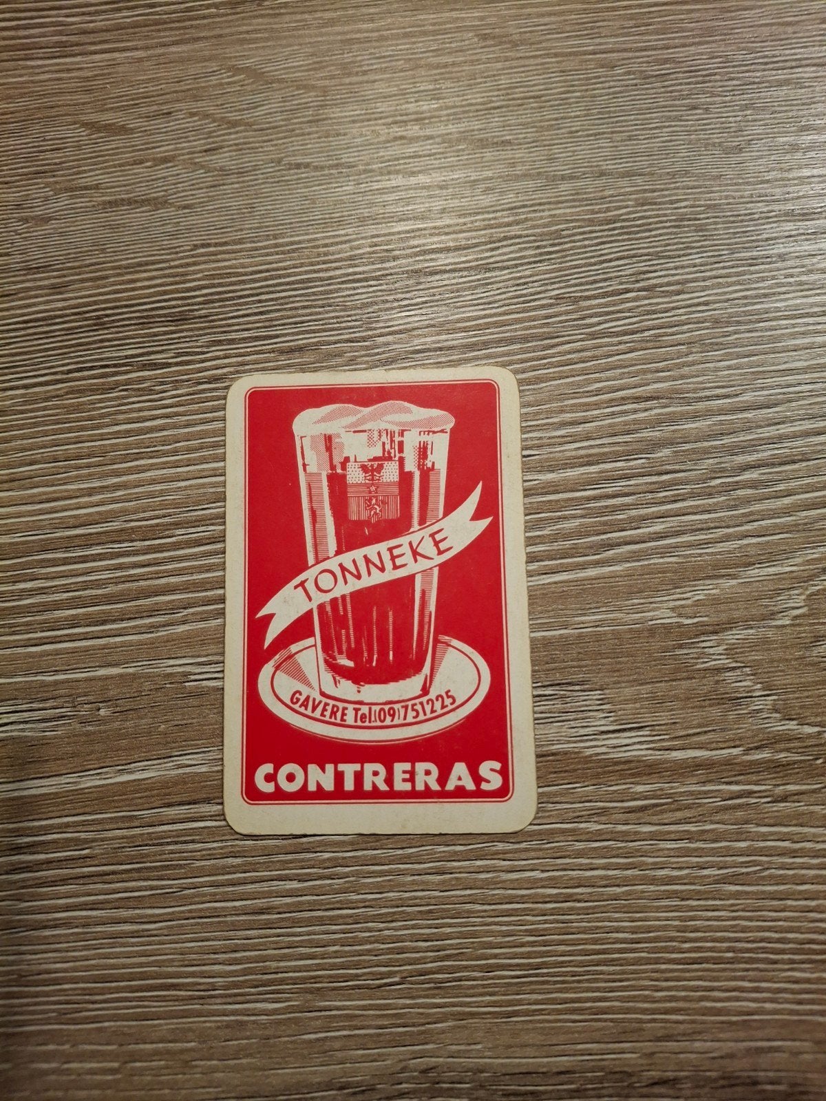 Oude speelkaart tonneke contreras, Verzamelen, Ophalen of Verzenden