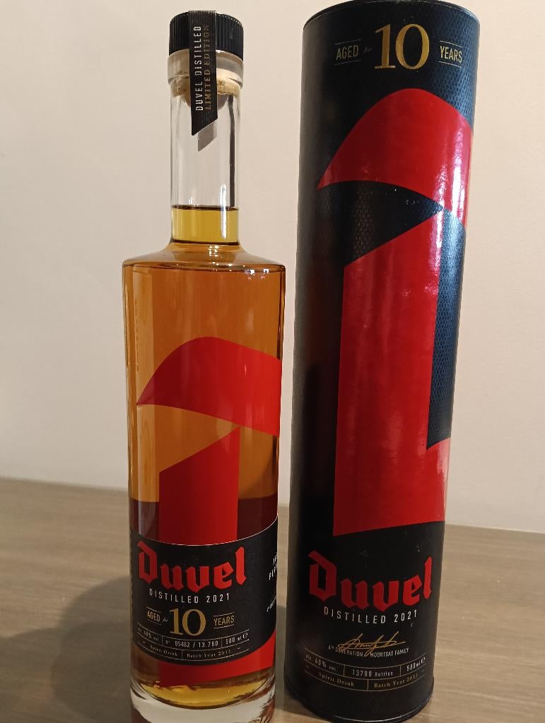 Duvel destilled 2021, Ophalen of Verzenden, Zo goed als nieuw, Flesje(s), Duvel
