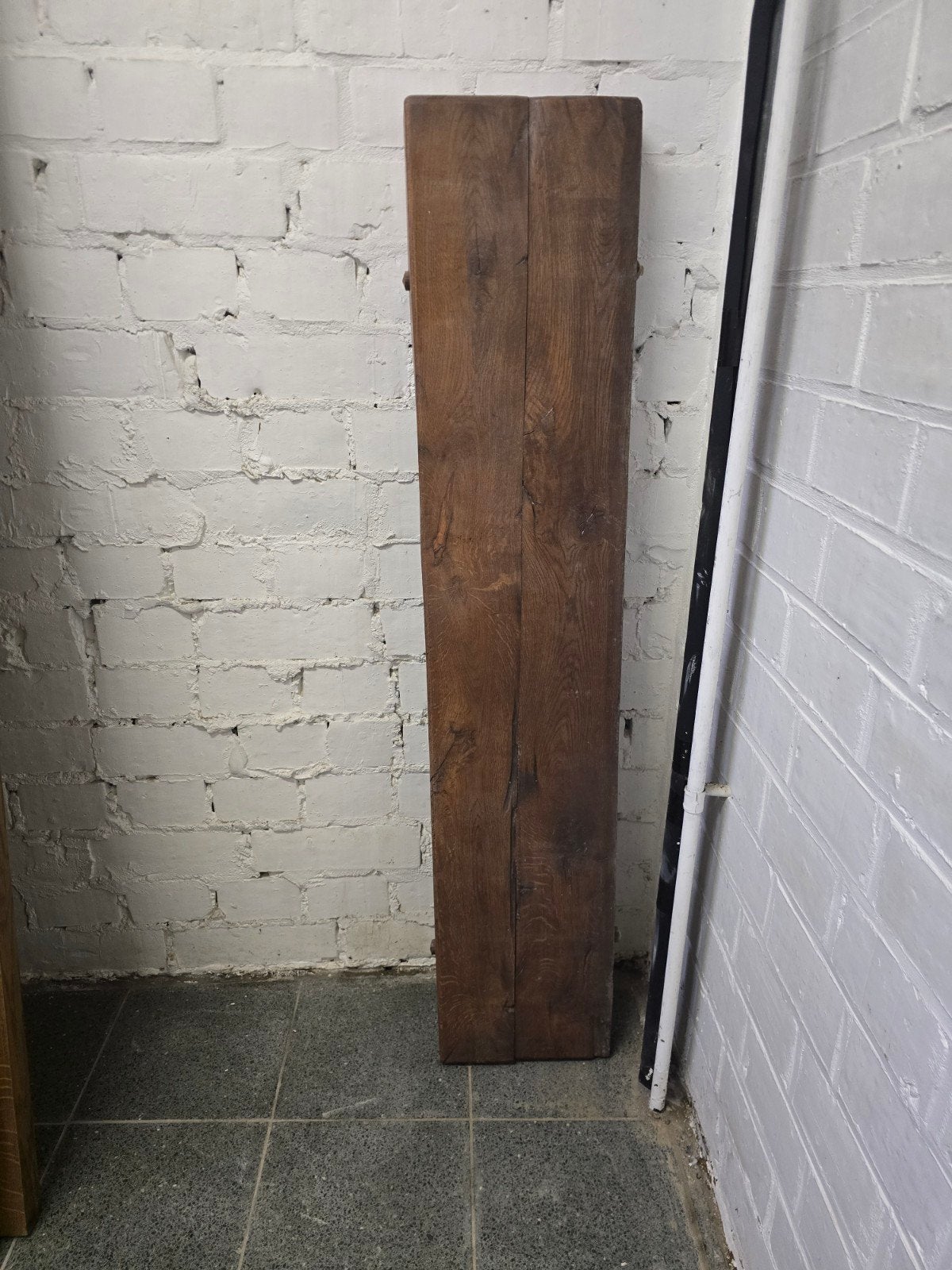 poutre / manteau de cheminée en bois massif 138cm, Enlèvement