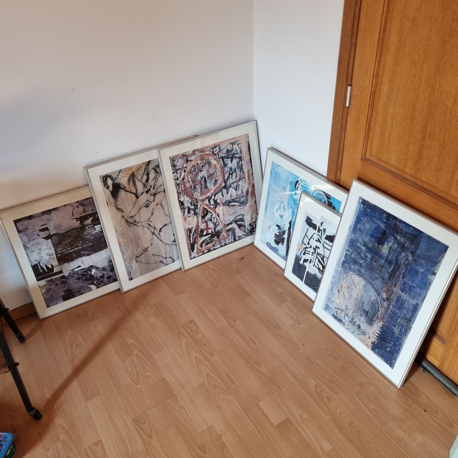 6x zware kaders met print, Ophalen, Zo goed als nieuw, Fotolijst, Metaal