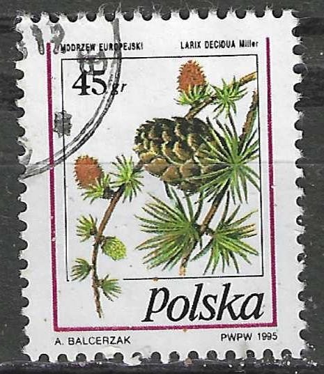 Polen 1995 - Yvert 3318 - De Europese Lork (ST), Verzenden, Polen, Gestempeld