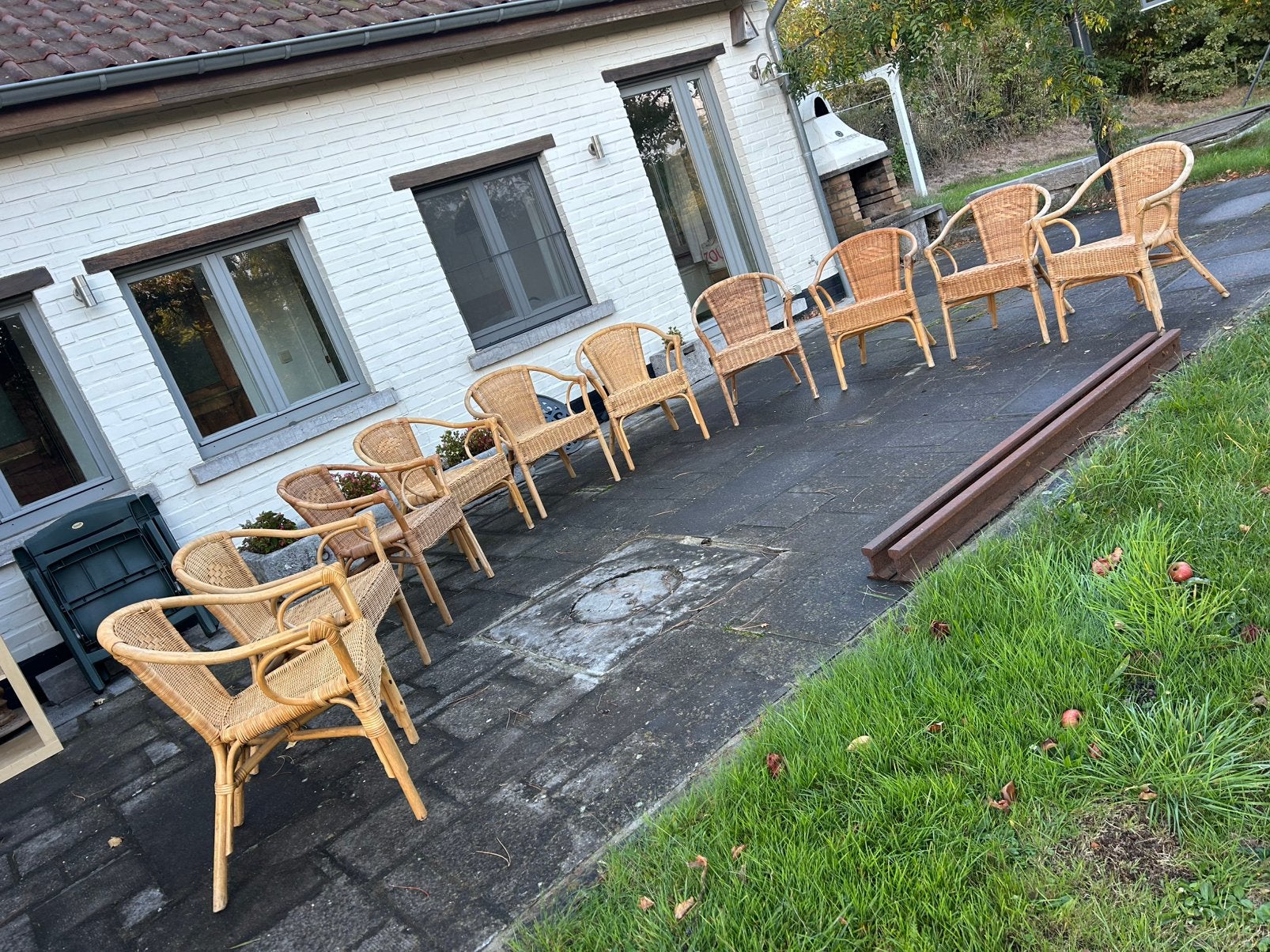 Fauteuils rotin, Enlèvement, Utilisé