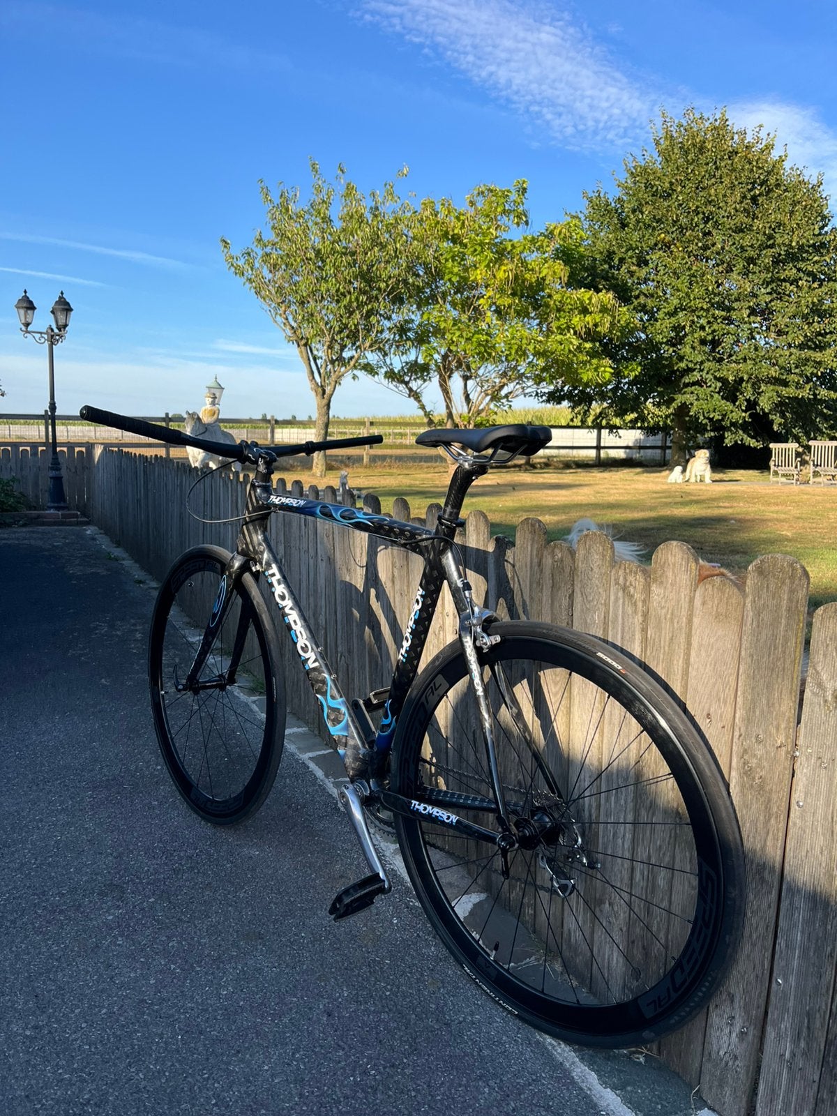 Thompson full carbon racefiets – fixie look, Ophalen, Zo goed als nieuw