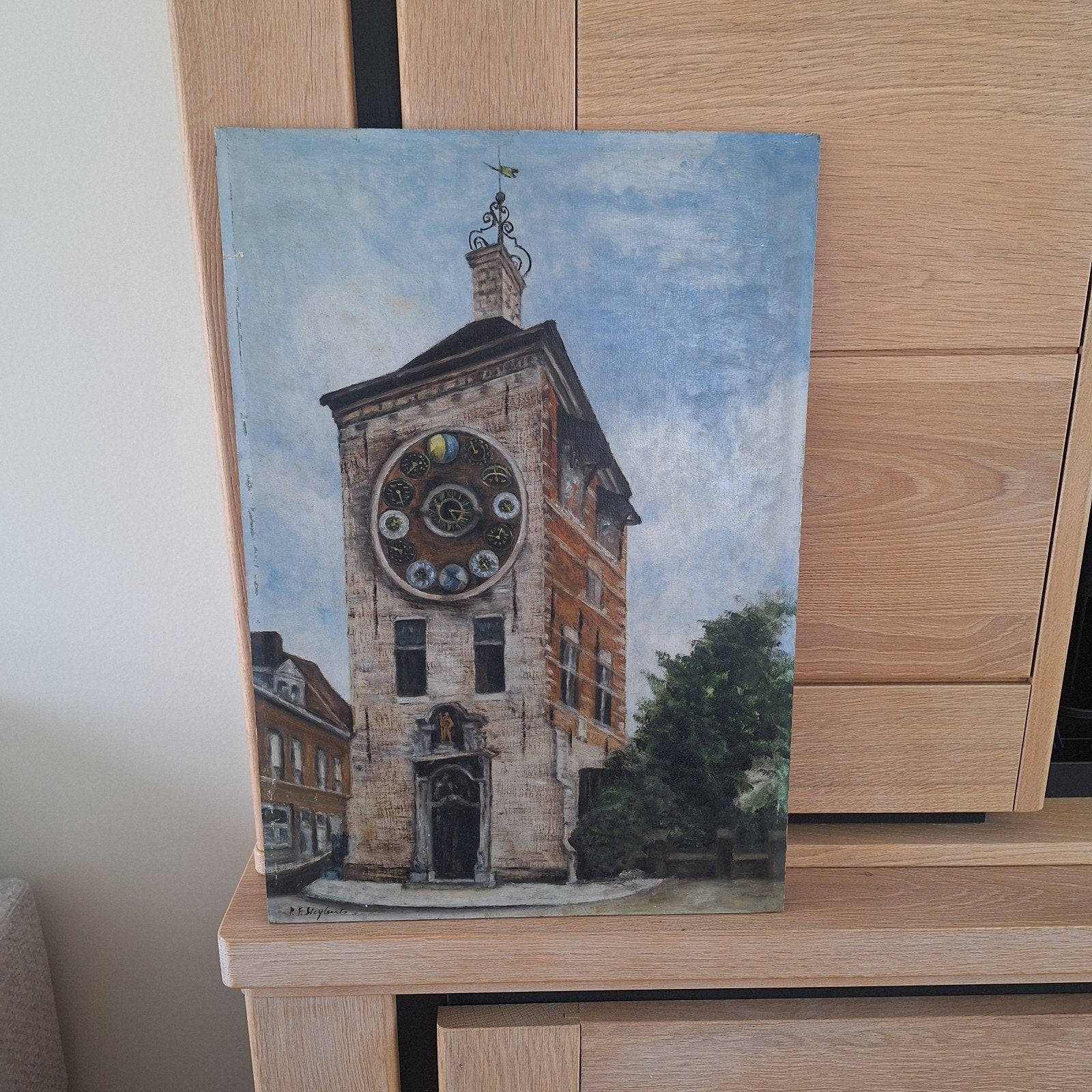 schilderij op houten plaat, Ophalen, Schilderij