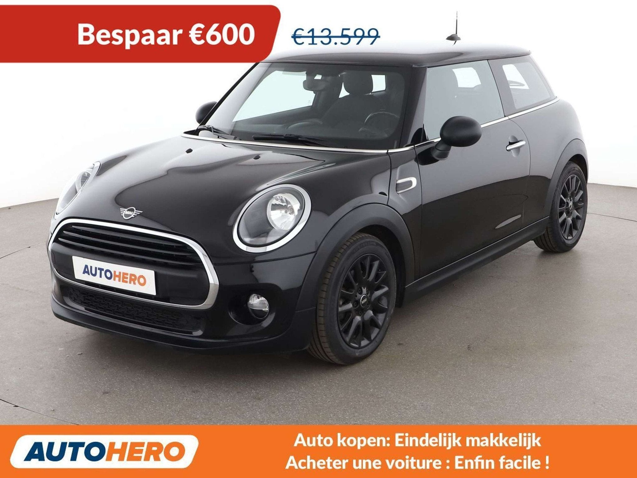 MINI One One (année de construction 2019, automatique), 75 kW, Achat, Euro 6, Noir