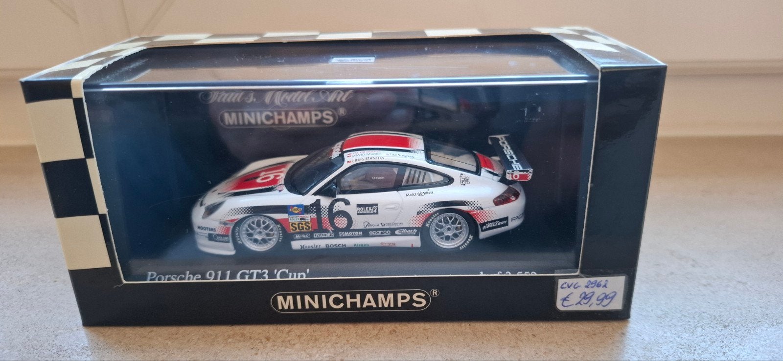 1/43 Minichamps Porsche 911 GT3 #16    24h Daytona 2004, Hobby & Loisirs créatifs, Enlèvement ou Envoi, Neuf, Voiture, MiniChamps