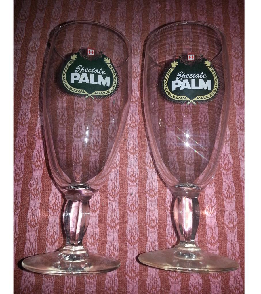 Palm Spéciale bierglazen, duo, Ophalen, Zo goed als nieuw, Glas of Glazen, Palm