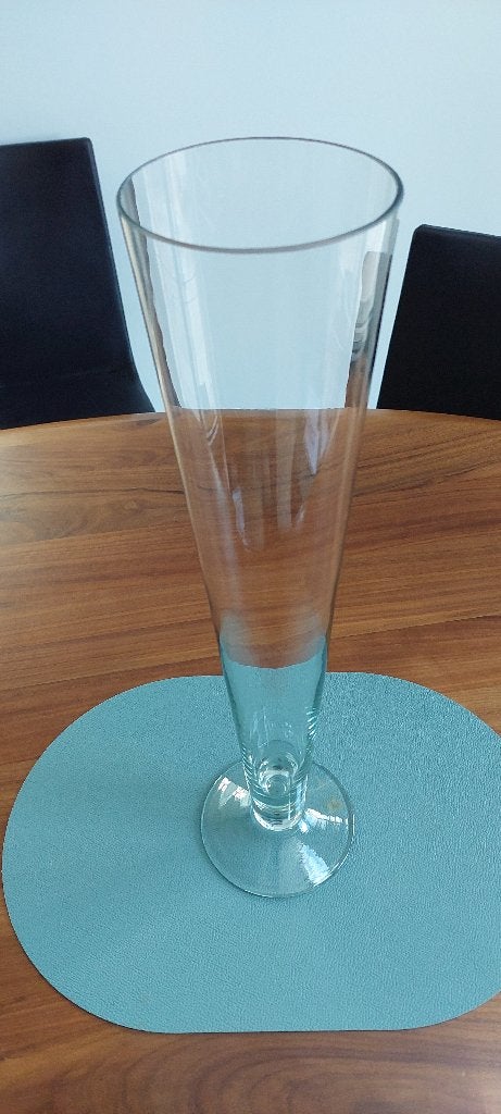 Glazen vaas, Ophalen, Zo goed als nieuw, Glas, 50 tot 75 cm