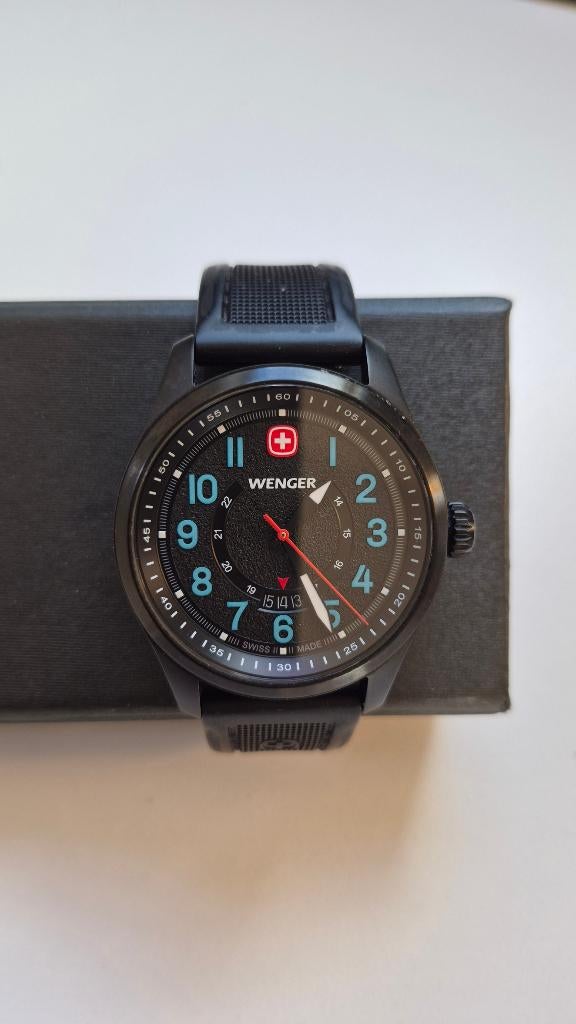WENGER Herenhorloge Terragraph, Handtassen en Accessoires, Horloges | Heren, Staal, Polshorloge, Kunststof, Zo goed als nieuw
