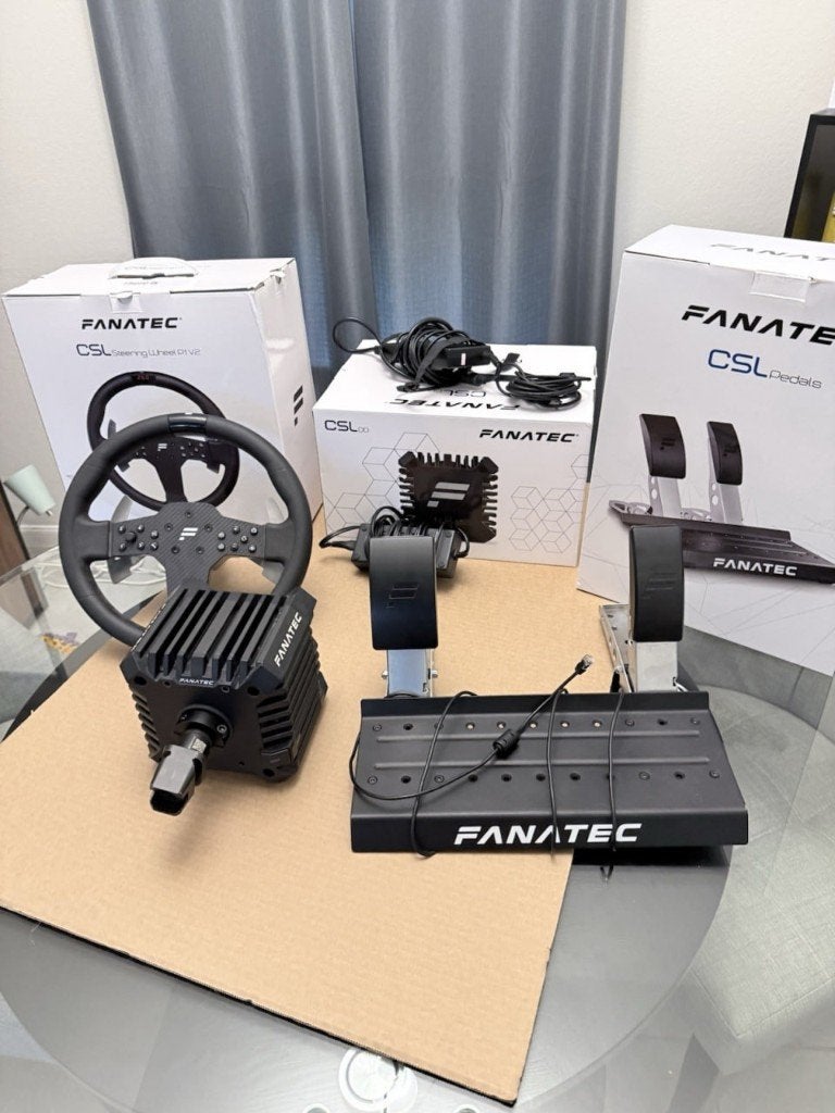 Fanatec CSL DD 8Nm + pédales, QR2 et QR1, comme neuf, Enlèvement ou Envoi, Comme neuf, Fanatec
