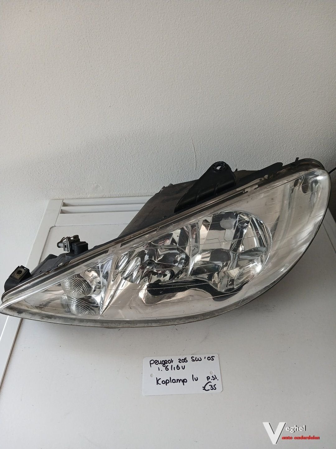 Peugeot 206 sw 1.6/16v Koplamp LV of RV '05, -, Utilisé, -, -