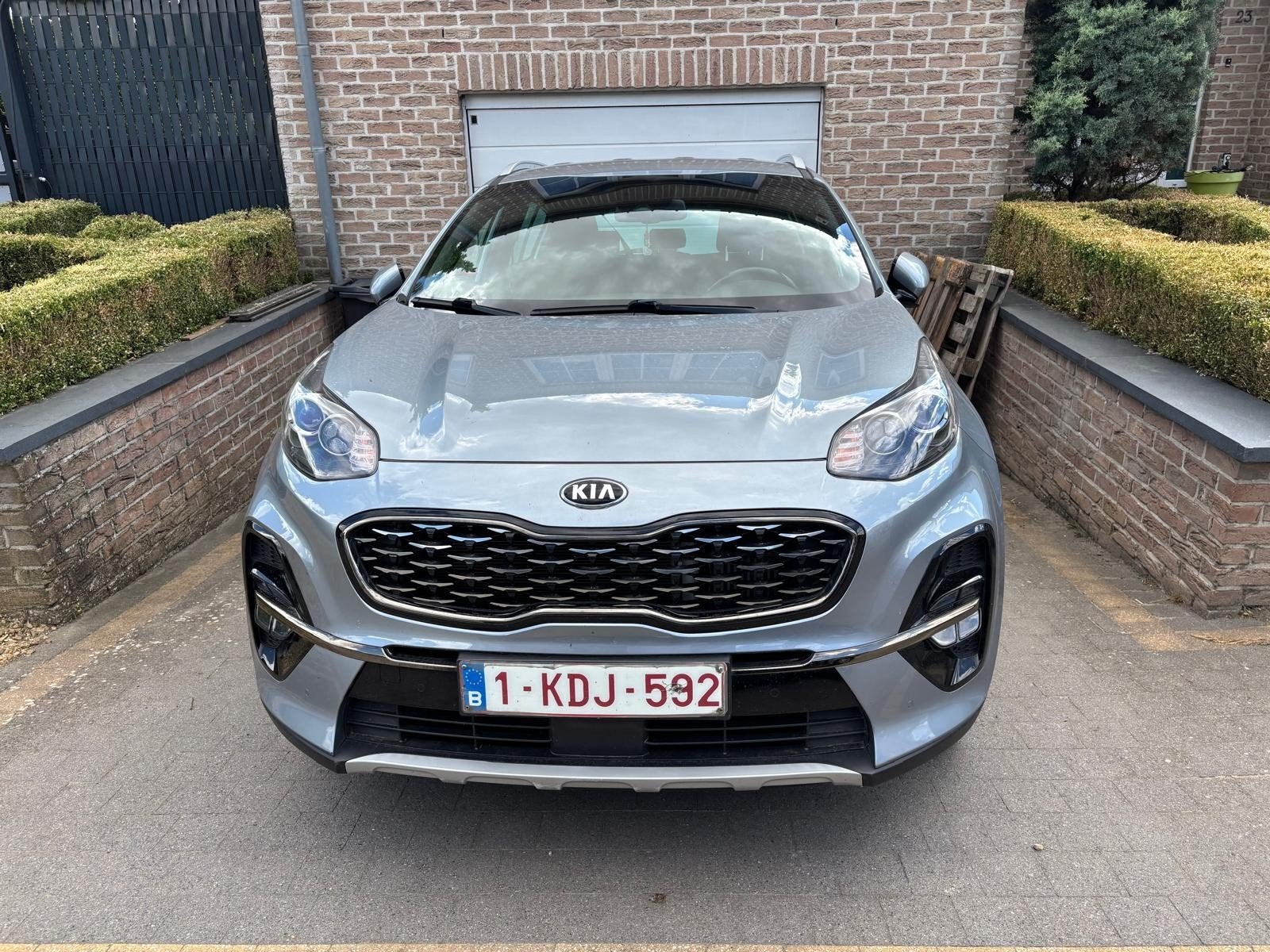 Kia sportage, Auto's, Dealer onderhouden, Zwart, Leder, Diesel