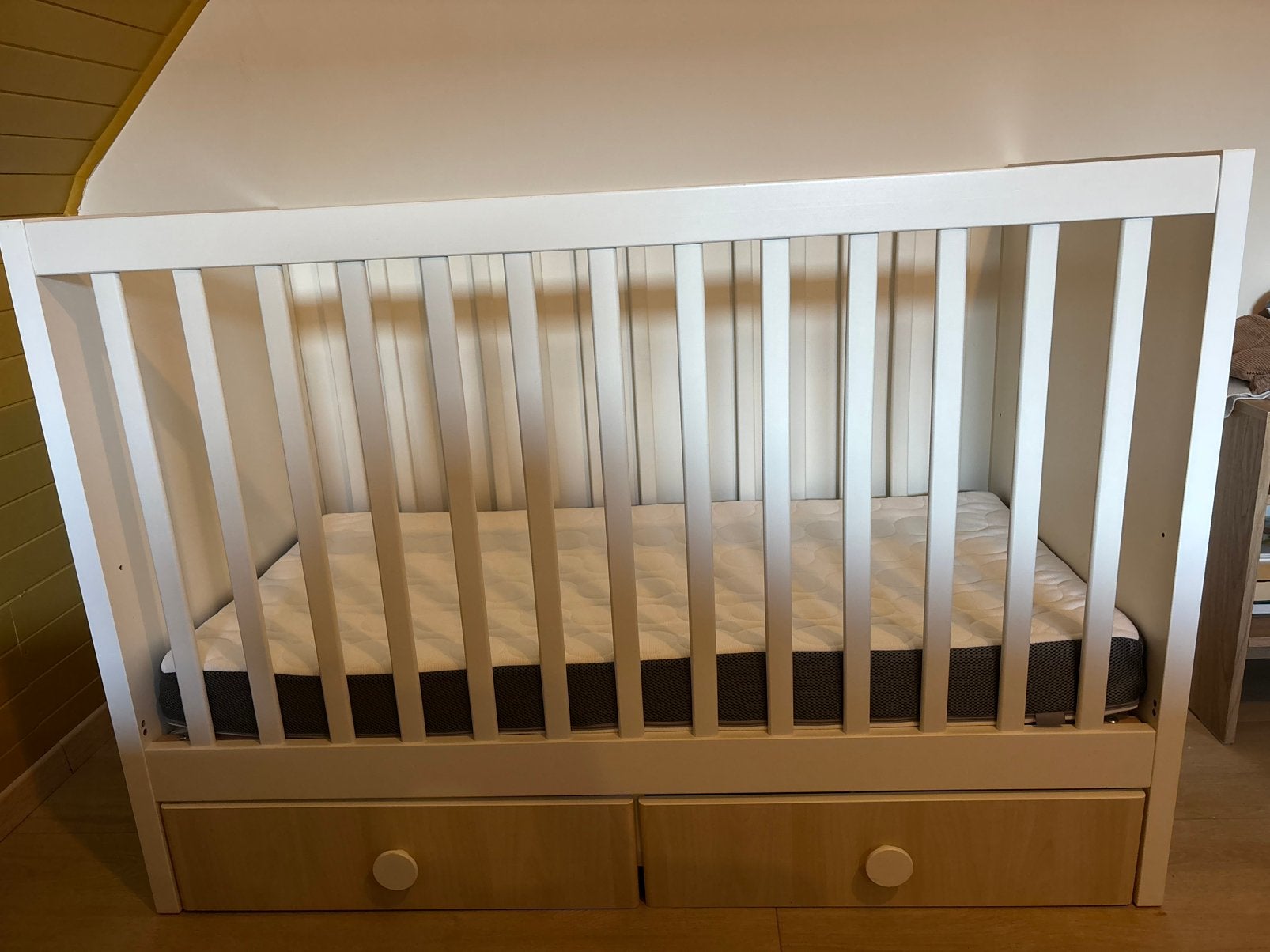 Ikea babybedje (Stuva), Kinderen en Baby's, Babywiegjes en Ledikanten, Ophalen, Gebruikt