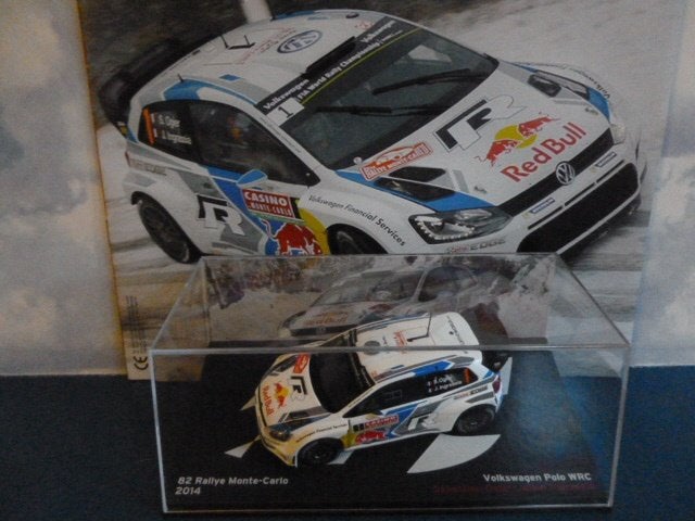 VW Polo WRC Rallye Monte Carlo 1/43 UH IXO NEUVE+Boite+Livre, Ophalen of Verzenden, Nieuw, Auto, Universal Hobbies