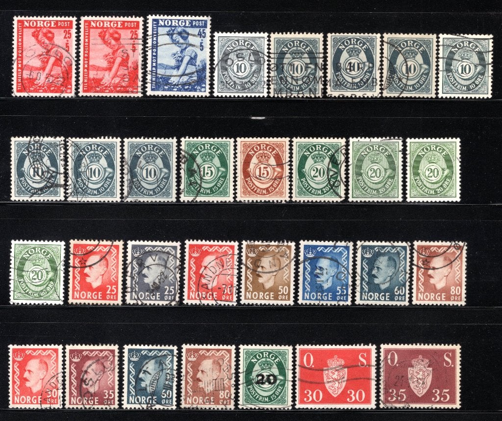 NOORWEGEN Lot 1950 gestempeld, Verzenden, Noorwegen, Gestempeld