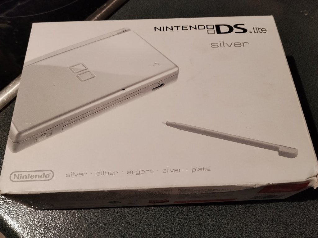 Nintendo DS Lite Silver (Defect scherm/Onderdelen), Enlèvement, Utilisé, DS Lite, Argent
