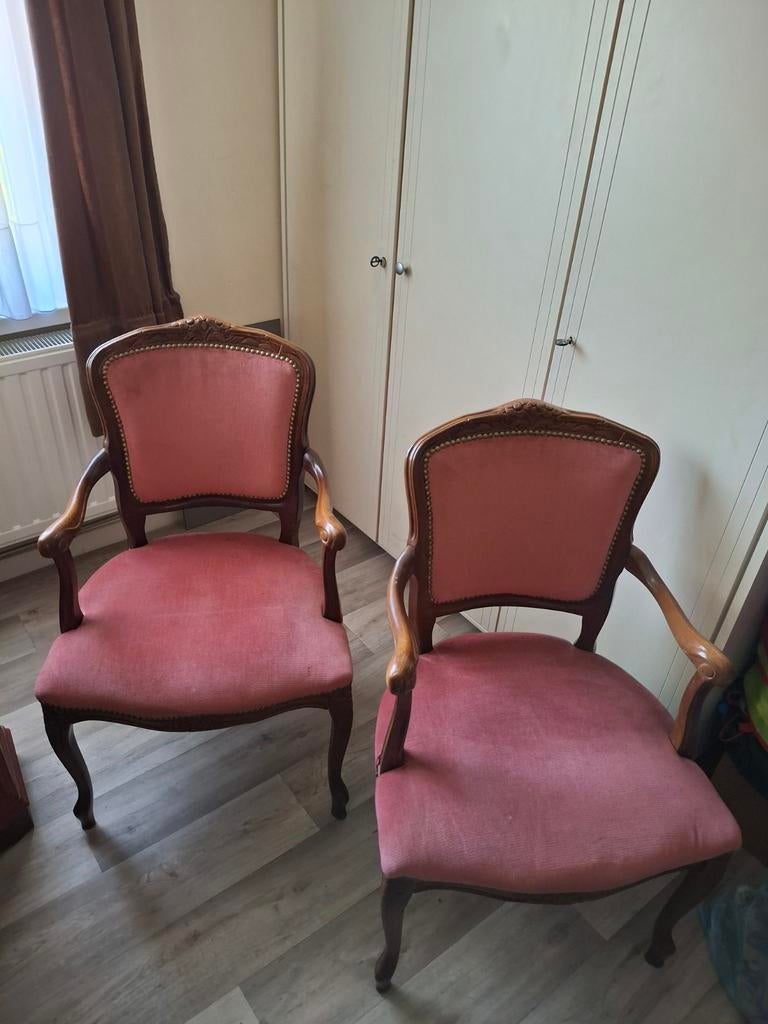 2 stoelen met leuning, Antiek en Kunst, Ophalen