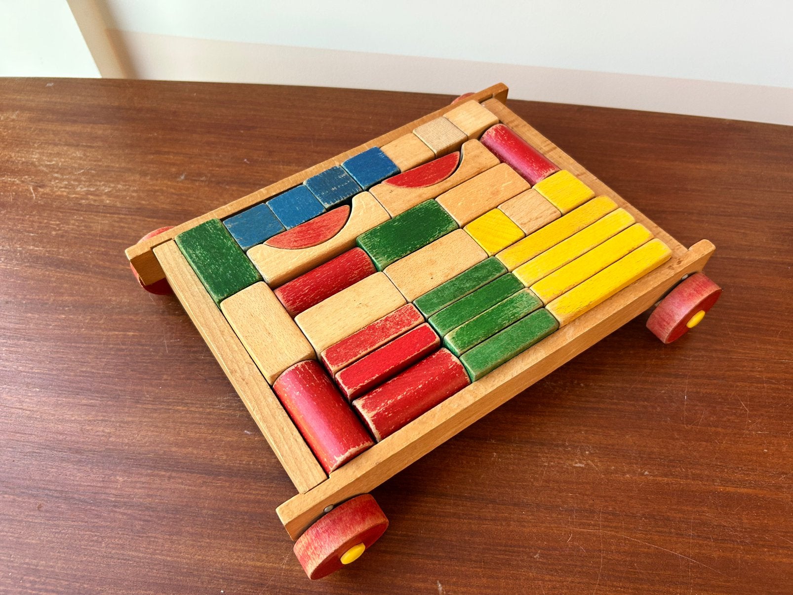 Kar met houten blokken set, Ophalen, Gebruikt, Overige typen