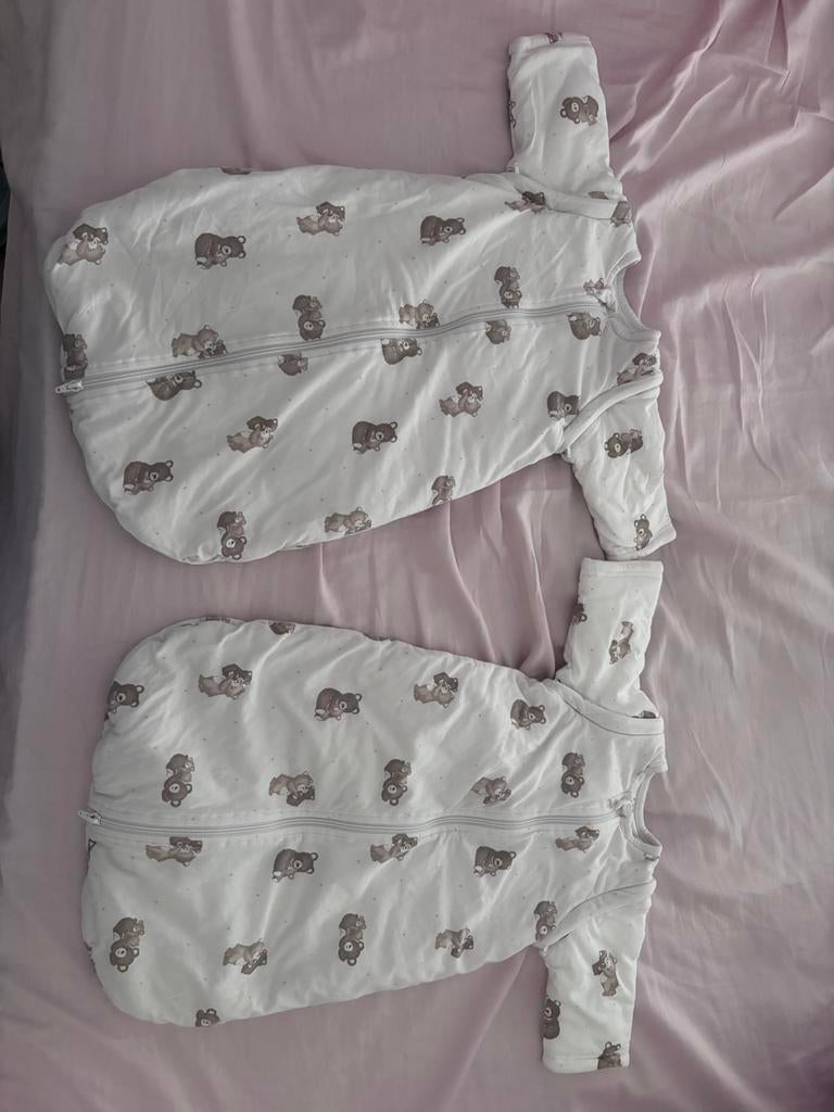 2x slaapzak baby tot 3 maanden 60cm, Kinderen en Baby's, Ophalen of Verzenden, Zo goed als nieuw, Slaapzak