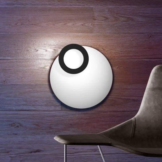 Icone Vera 50 - Lampe design - Blanc/Noir - Dimmable, Enlèvement, Comme neuf, Métal, Design Italiaans