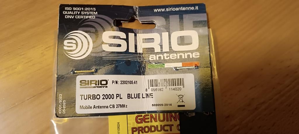 CB sirio turbo 2000 met magneetvoet, Telecommunicatie, Ophalen of Verzenden, Antenne