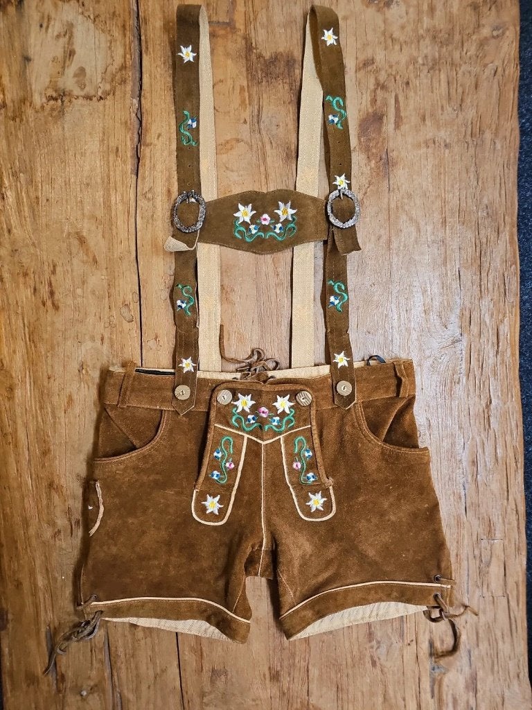 Lederhosen Dames, Taille 42/44 (L), Enlèvement ou Envoi, Achim Klein, Comme neuf