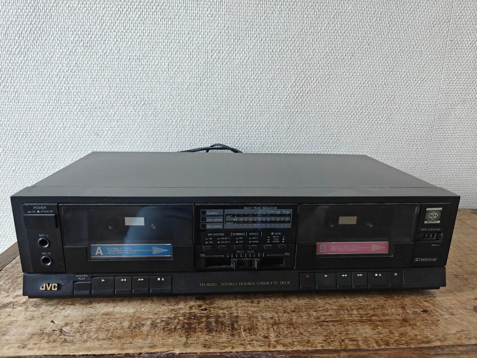 Lecteur à double cassette JVC, TV, Hi-fi & Vidéo, Enlèvement, Double, JVC