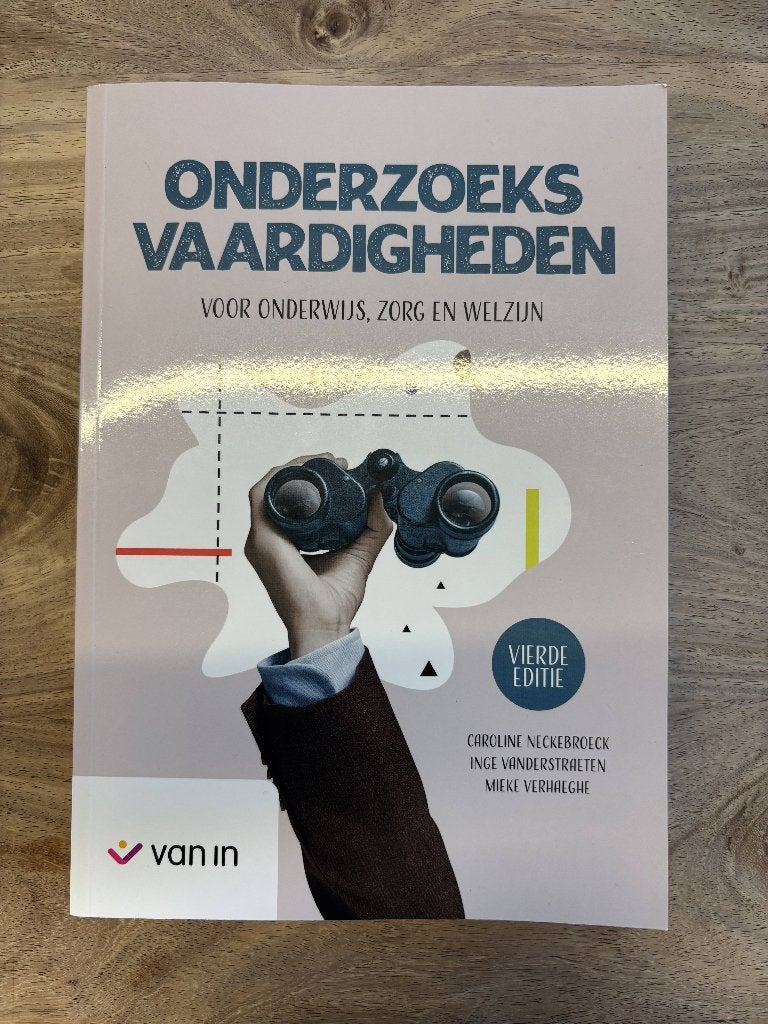 Onderzoeksvaardigheden voor onderwijs, zorg en welzijn, Boeken, Nieuw, Ophalen of Verzenden, Van In, Overige onderwerpen