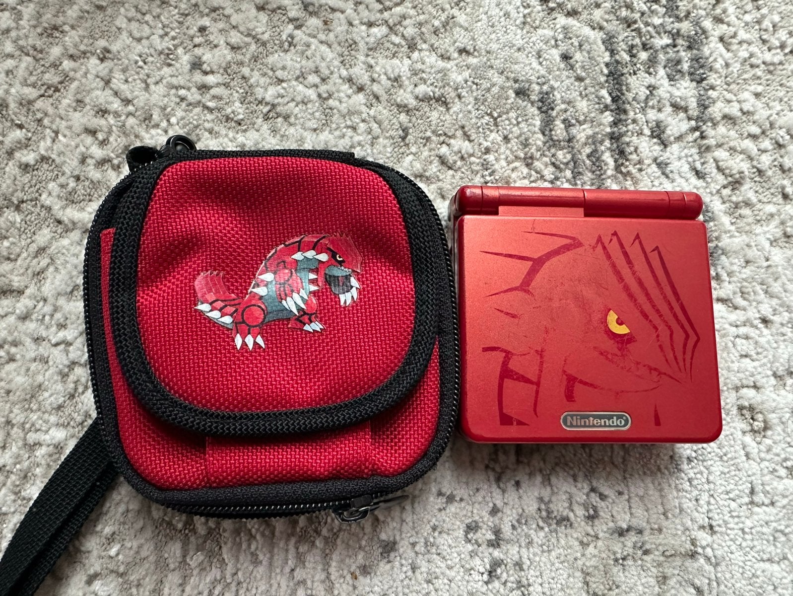 Nintendo Game Boy Advance SP – Pokémon Groudon Edition, Enlèvement, Comme neuf, Game Boy Advance