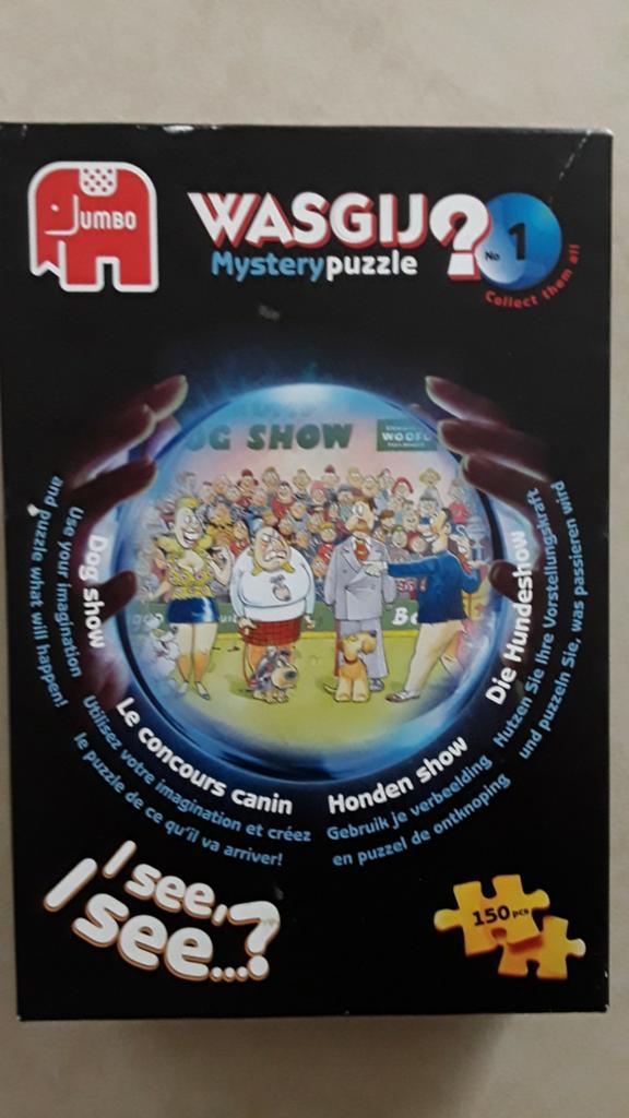Puzzle Wasgij Mystery 1. Exposition canine 150 pièces, Enlèvement ou Envoi, Comme neuf