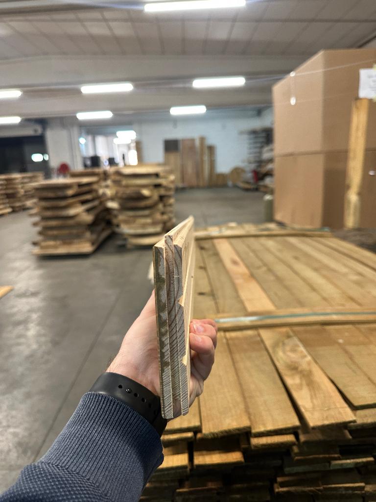 MASSIEF PARKET MET EIKENLOOK, Doe-het-zelf en Bouw, Vloerdelen en Plavuizen, Parket, Nieuw, Ophalen of Verzenden, Hout