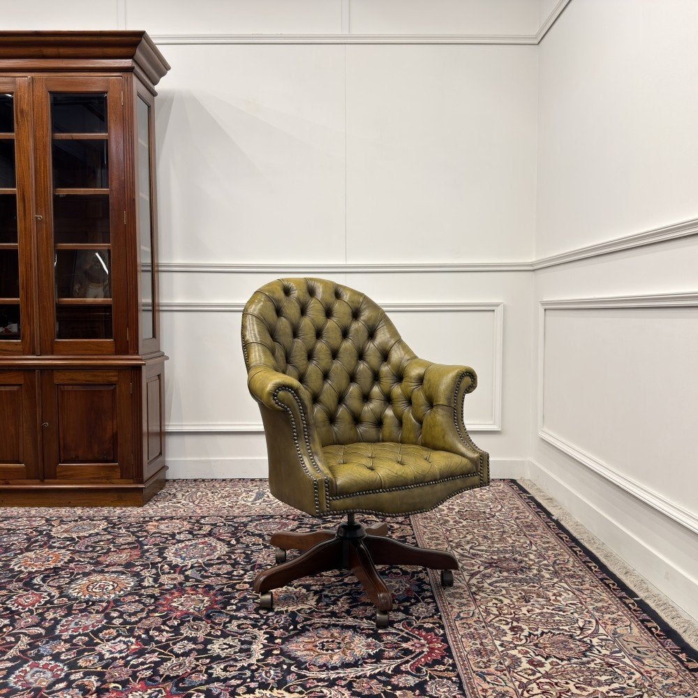 Klassiek Engels Chesterfield Bureaustoel, Enlèvement