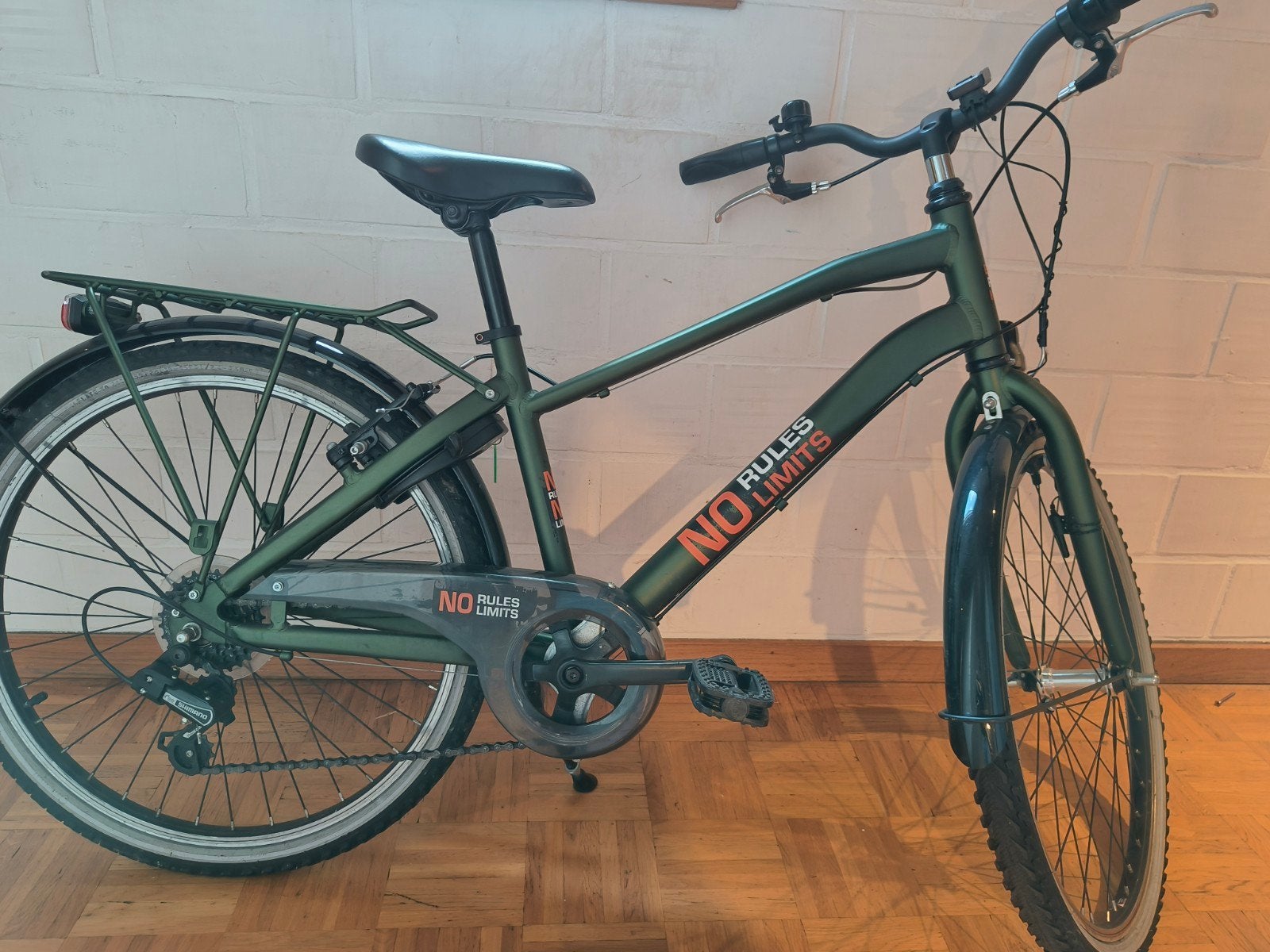 Bikefun No Rules 24" jongensfiets, Fietsen en Brommers, Ophalen, 20 inch of meer, Gebruikt, Velgrem