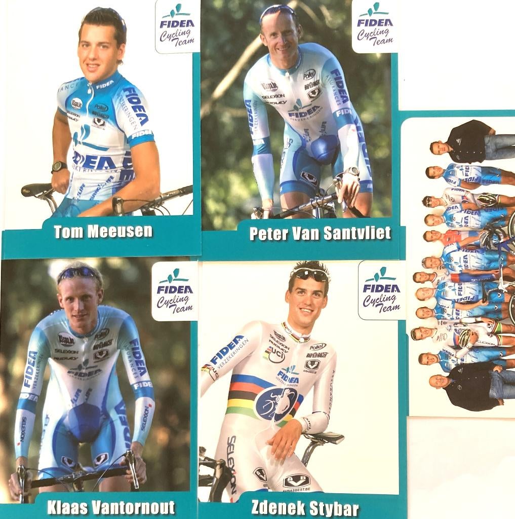 10 fotos van oud FIDEA wielerploeg cross, Enlèvement ou Envoi, Neuf, Photo
