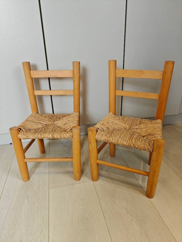 Houten kinderstoelen (set van 2), Kinderen en Baby's, Ophalen, Gebruikt, Meubelstuk of Keukentje