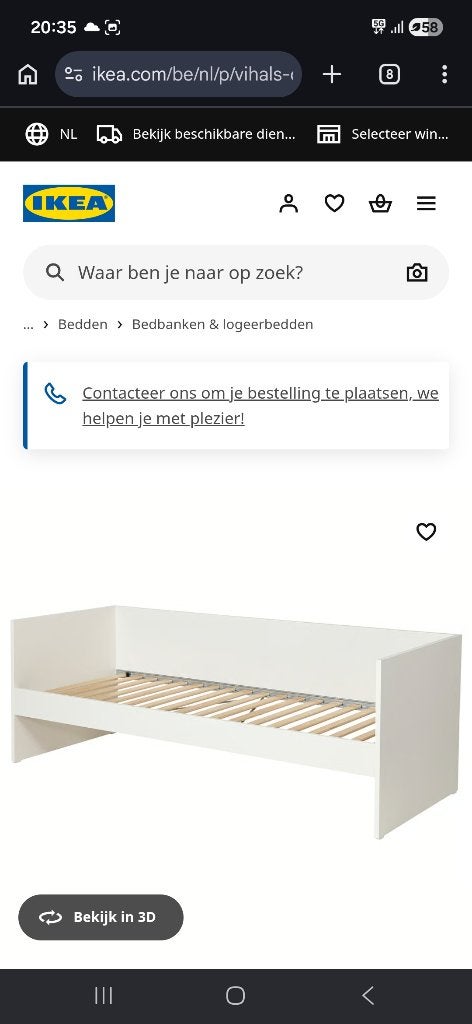 Bed, 200 cm, Une personne, Comme neuf, Enlèvement
