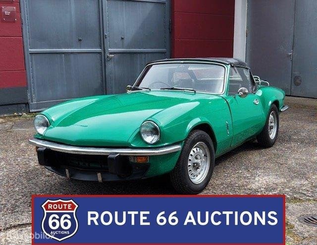 Triumph Spitfire 1500 | 1977 | Route 66 Auctions, Triumph, Zwart, Bedrijf, Handgeschakeld