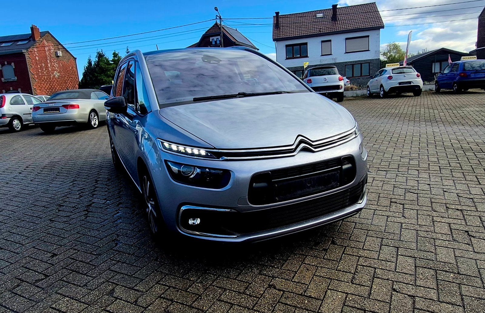 Citroën c4 spacetourer 1500 diesel, Autos, Cuir, Argent ou Gris, Achat, Euro 6